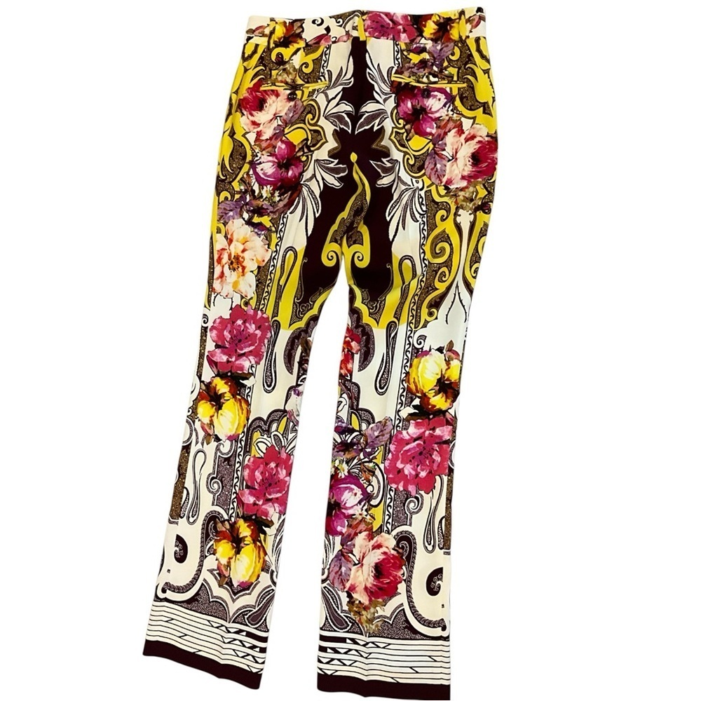 NWOT Etro Pants with Floral and Geometric Design